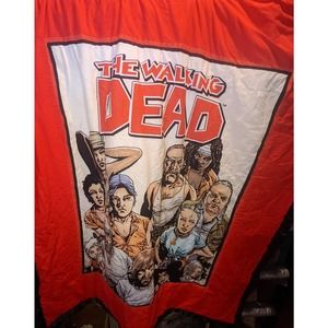 hand made quilt the walking dead 60" x 50" handmade graphics on both sides